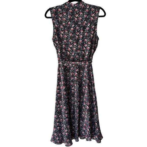 NANETTE LEPORE | NWOT | SLEEVELESS BLACK FLORAL SWING DRESS | SIZE: 8 - Picture 8 of 10